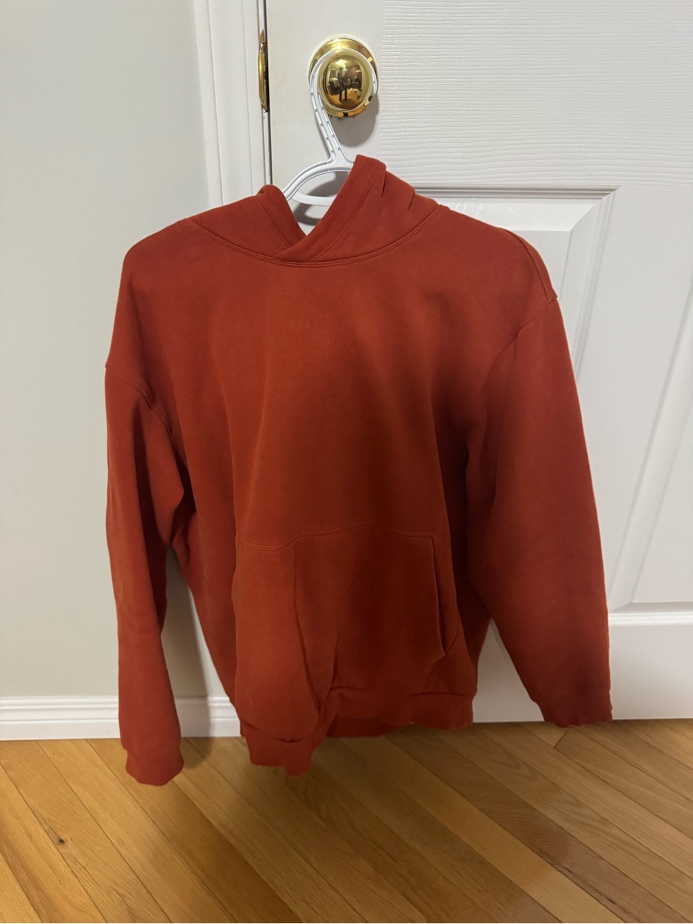 Men's Lululemon Rust Orange Hooded Sweatshirt
